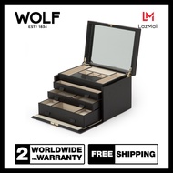 กล่องเครื่องประดับ กล่องนาฬิกา WOLF1834 รุ่น Palermo Large Jewellery Box (Black Anthracite)