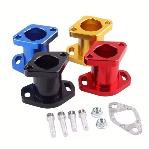 Motorcycle Carburetor Interface for Mikuni VM22 PZ19 PZ26 Carb Accessories CNC Intake Pipe Manifold