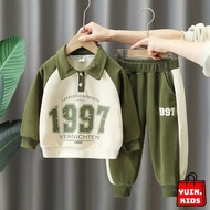 Setelan Sweater Anak Dan Celana Jogger Anak Usia 1-5 Tahun Motif 1997
