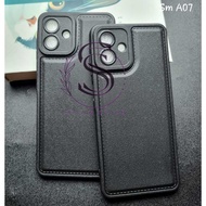 Case samsung a16 a06 4g a06 5g a07 4g a07 5g leather black case black soft case orange peel