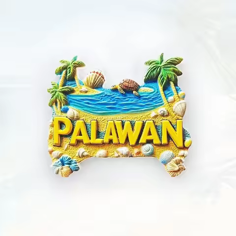 Palawan Island Fridge Magnet - 3D Philippines Souvenir Underground River Decor Unique Tropical Gift 