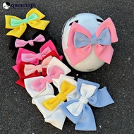 QUENNA Motorcycle Helmet Dual-color Bow Decoration Electric Bike Helmet Accessories for Car Body Dec