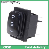 ho 12V Black Waterproof 6Pin DPDT Self Locking Rectangle Rocker Switch  living