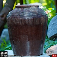 Non-perforated hydroponic flower pot, ceramic vintage flower arrangement water-cultured plant pot, t