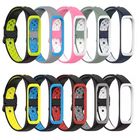Soft Silicone Sport Watch Straps For Samsung Galaxy Fit 2 SM-R220 Bracelet Replacement Watchband For