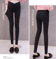 Quần bầu legging ( Dài - Cạp Chéo ) chất cotton co giãn 4 chiều cho mẹ bầu