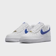 NIKE AIR FORCE 1 07 LO 男休閒鞋-白藍-DM2845100 US11.5 白色