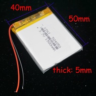 【New-store】 5pcs 3.7v 1500 Mah 504050 Polymer Rechgerable Li Lithium Lipo For Gps Driving Recorder Dvc Dvr Diy Mp4 Camera E-Book