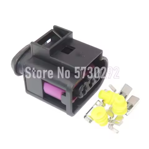 3P 4D0 971 993 Engine Oil Rail Pressure Connector Auto Plug Wiring Harness 4D0971993 Socket For VW 1