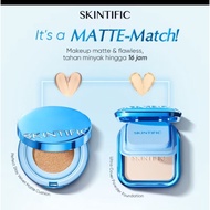 Skintific Velvet Matte Cushion+Ultra Cover Foundation+LoosePowder