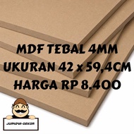 4mm MDF Board Size 42x59.4cm