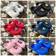 รองเท้าเด็ก crocs รองเท้าหัวโต(แถมที่ติดการ์ตูน2ตัว)