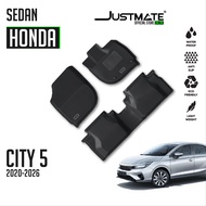 JUSTMATE HONDA พรมปูพื้นรถยนต์ CITY 2020 - 2025 SEDAN 4 ประตู ใช้ได้กับ น้ำมัน และ e:HEV
