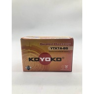 KOYOKO SEALED BATTERY BATERI MOTOSIKAL YTX7A-BS YTX7A YTX7ABS YTX7 BATTERY KOYOKO FOR MODENAS KARISM