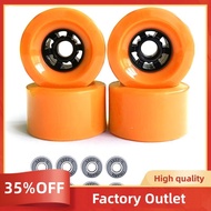 4Pcs 90mm x 52mm Pro 78A Longboard Cruiser Wheels Flywheels Big Soft Longboard Skateboard Wheels Fac