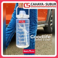 GOODLIFE 2Lt Jumbo Drinking Bottle Basic Home by Lion Star PP5 Food Grade BPA Free Bottles Water