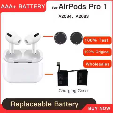 Genuine CP1154 Replacement Battery For Apple Airpods Pro 1 A2084 A2083 A2190 Air Pods Pro 1 Recharge