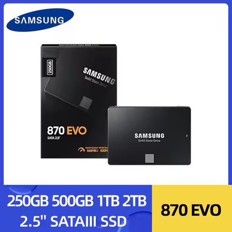 SAMSUNG 870 Evo 2.5'' SATAIII SSD 250GB 500GB 1TB 2TB Internal Solid State Drive Storage Disk for La