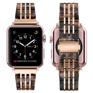 สายสแตนเลสสำหรับสายคาด Apple Watch 6/5/4/3/2 Fran-32V ซีรีส์สายนาฬิกาสำหรับ Iwatch แนวสปอร์ตโลหะขนาด40มม. 42มม. 44มม. twzhvj