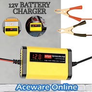 12V Battery Charger Car Motorcycle Lead Acid Battery Charger Pengecas Bateri Kereta Motor Cars Bater