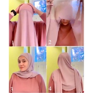 SEMI INSTANT BAWAL SHAWL CURVE SELAPIS SHAWL CHIFFON WITH INNER COTTON BERTALI