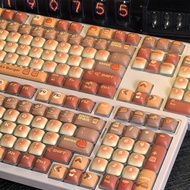 Hamburger Keycap MOG Profile PBT 120 Keys Light Transmission Wooting MAD Aula F75 Keycaps Cute Kawai