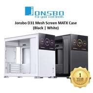 CASE JONSBO D31 MESH Screen Edtion M-ATX BLACK/WHITE
