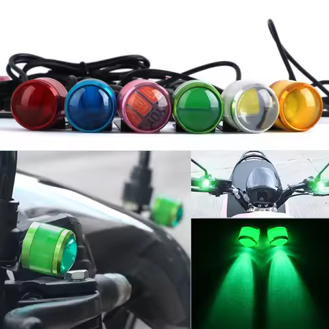 2PCS Motorcycle Strobe Led 5w led eagle eye flashing Light Daytime Running Lights For Spotlight DC12