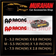AP RACING CALIPER CAR STICKERS STICKER KERETA DISC BRAKE DECAL MOTOR CAR