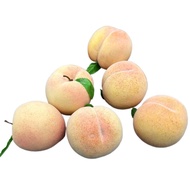 JJ* 6pcs Simulated Peach Foam Fake Peach Simulation Fruit Model Photo Props Toy
