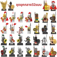 ชุดล็อกอินแบบต่อ Lion King Castle Series out of Print Roman Knight Legion Military War Horse Soldier