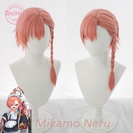 【AniHut】Mikamo Neru Cosplay Wig Blue Archive Orange Straight Heat Resistant Synthetic Hair Mikamo Ne