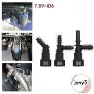 JONY Hose Coupler, Bundy Tee 45°  Line Hose, Durable 7.89 ID6 PA12 Plastic Pipe Coupler