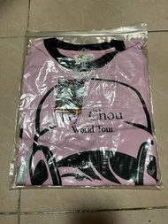 J241 周杰倫 2007世界巡迴演唱會 JAY粉紅公仔版T-Shirt 大碼 Jay Chou 2007 World Tour Merch Pink T-shirt Size L