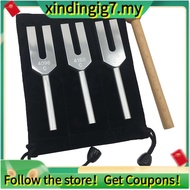 【】Angel Tuning Fork Set - 4096 Hz, 4160 Hz, 4225 Hz - Therapeutic Instrument Set with Wooden Strike 