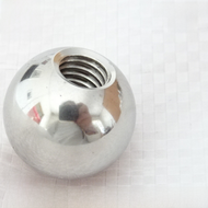 M6 Ball Nut 304 Stainless Steel Threaded Steel Ball Solid Handle Ball Drilling Tapping with Hole Eye