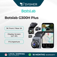 BOTSLAB G300H Pro Dash Cam 2K 1296P | Built-in GPS | Night Vision | 140° Wide Angle | WiFi App Contr