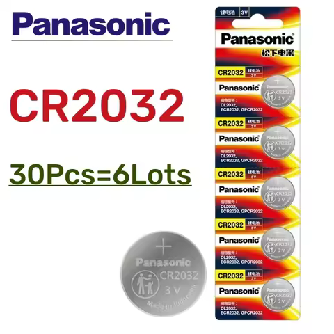 30pcs Original PANASONIC CR2032 CR 2032 3V Lithium Battery For Watch Calculator Clock Remote Control