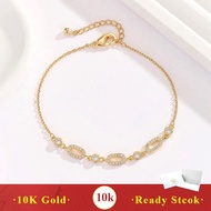 Samok275 - 10K Gold Moissanite Chain Bracelet Luxury Accessories