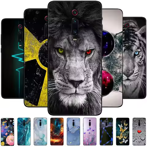 For Xiaomi Mi 9T Pro Case Cover on Redmi K20 Soft Matte Animals Silicone Phone Case For Xiomi Mi9T M