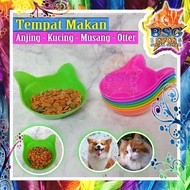 Single Kuping Tempat Makan Minum Kucing - Anjing - Musang - Otter - Tempat Pakan Hewan