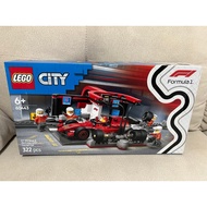 [READY STOCK] LEGO 60443 CITY F1 Pit Stop & Pit Crew with Ferrari Car (Minor Dent Box)