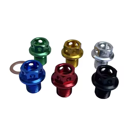 M12x1.5 Magnetic Engine Oil Drain Plug and Washer Gasket For Honda CRF XR Z50 CR80 50cc 90/110/125/1