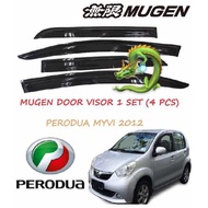 PERODUA MYVI 2012 2013 2014 2015 2016 2017 3” INCH 8CM Door Visor Mugen Air Press Visor Window Wind 