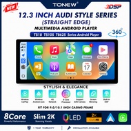 ⚡12.3 Inch 2K Android Player 360⚡ 12.3 Inch 7862S TS10S TS18 Audi Style Straight Edge 4G DSP Navigat