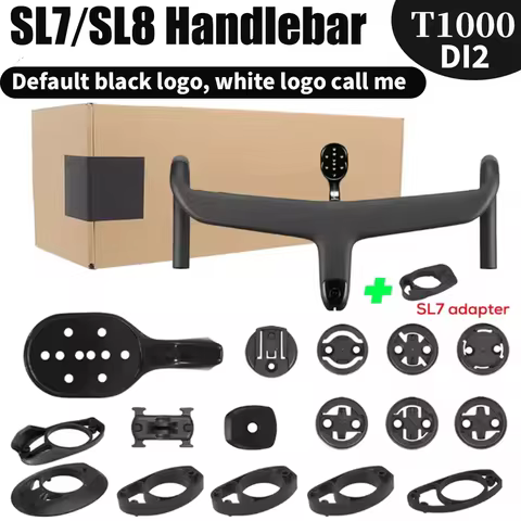 For Sl7 Sl8 carbon road cycling handlebar Internal Cable road carbon integrated handlebar T1000 Carb
