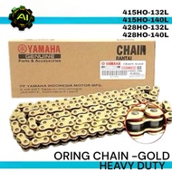 YAMAHA GOLD O RING CHAIN 428 415 HO 132 140 L 428HO 415HO RANTAI ORING CHAIN RED