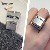 COMOWANR7  Anything Rings, Metal Vent Keyboard Opening Rings, Unique Decompression Adjustable Statem