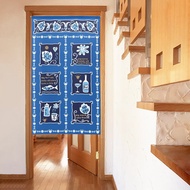 【預訂】日本製 藍色花紋門簾