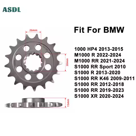 Motorcycle 525 17T Front Sprocket For BMW 1000HP4 2013-2015 M1000 R RR 2021-2024 S1000 RR Sport 2010